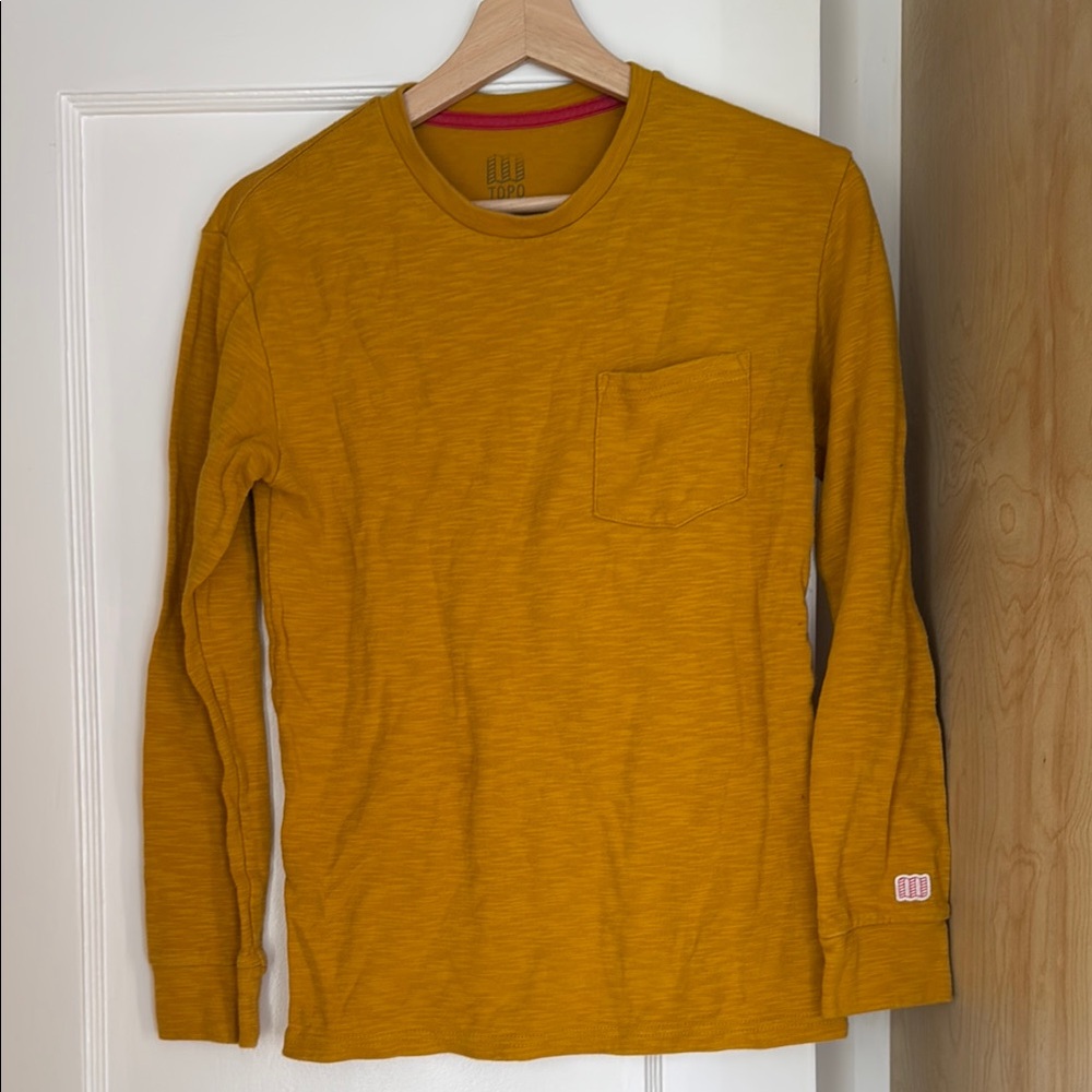 Topo Designs - Men's Mustard Long Sleeve Shirt - XS